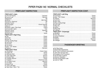 pa28 checklist